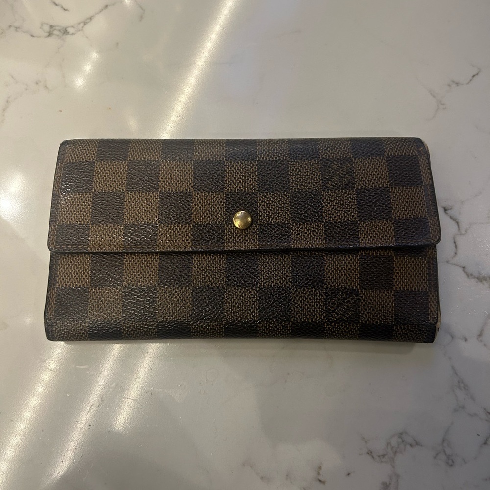 Louis Vuitton Brown Checkered Wallet
